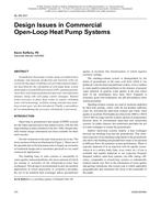 SL-08-031 — Design Issues in Commercial Open-Loop Heat Pump Systems