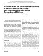SL-08-038 — A Procedure for the Performance Evaluation of a New Commercial Building: Part II Ã¢Â€Â” Overall Methodology and Comparison of Methods