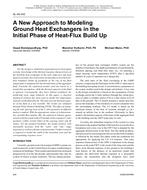SL-08-042 — A New Approach to Modeling Ground Heat Exchangers in the Initial Phase of Heat-Flux Build Up