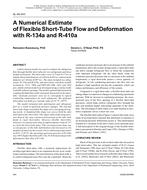 SL-08-043 — A Numerical Estimate of Flexible Short-Tube Flow and Deformation with R-134a and R-410a
