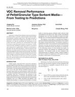 SL-08-046 — VOC Removal Performance of Pellet/Granular Type Sorbent Media Ã¢Â€Â” From Testing to Predictions