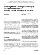 SL-08-048 — Modeling Office Building Occupancy in Hourly Data-Driven and Detailed Energy Simulation Programs