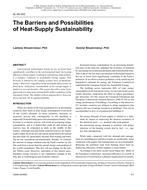 SL-08-052 — The Barriers and Possibilities of Heat-Supply Sustainability