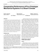 SL-08-061 — Comparative Performance of Four Prototype Mechanical Systems in a Desert Climate