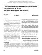 SL-08-064 — Contaminant Flow in the Microenvironment Between People Under Different Ventilation Conditions