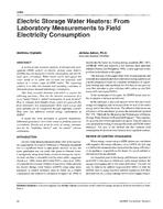 4060 — Electric Storage Water Heaters: From Laboratory Measurements to Field Electricity Consumption