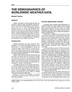3875 — The Demographics of Worldwide Weather Data