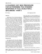 3683 (RP-515) — A Guarded Hot Box Procedure for Determining the Dynamic Response of Full-Scale Wall Specimens – Part 1
