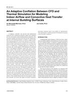 KC-03-10-1 — An Adaptive Conflation Between CFD and Thermal Simulation for Modeling Indoor Airflow and Convective Heat Transfer at Internal Building Surfaces