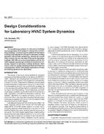 3212 — Design Considerations for Laboratory HVAC System Dynamics