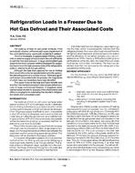 VA-89-22-3 — Refrigeration Loads in a Freezer Due to Hot Gas Defrost and Their Associated Costs