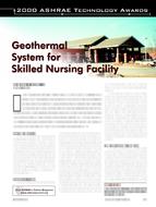 2000 ASHRAE Technology Awards: Geothermal System for Skilled Nursing Facility