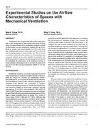 4013 — Experimental Studies on the Airflow Characteristics of Spaces with Mechanical Ventilation
