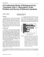 4017 (RP-736) — A Fundamental Study of Refrigerant-Line Transients: Part 1 – Description of the Problem and Survey of Relevant Literature