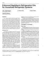 4019 — Enhanced Naphthenic Refrigeration Oils for Household Refrigerator Systems