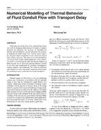 3984 — Numerical Modelling of Thermal Behaviour of Fluid Conduit Flow with Transport Delay