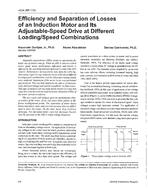 4034 (RP-770) — Efficiency and Separation of Losses of an Induction Motor and Its Adjustable-Speed Drive at Different Loading/Speed Combinations