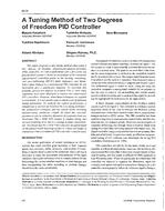 4039 — A Tuning Method of Two Degrees of Freedom PID Controller