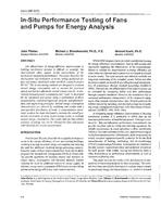 4043 (RP-827) — In-Situ Performance Testing of Fans and Pumps for Energy Analysis