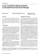 3995 — Loss Coefficient Measurements in Divided-Flow Flat Oval Fittings
