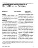 3996 — Loss Coefficient Measurements for Flat Oval Elbows and Transitions