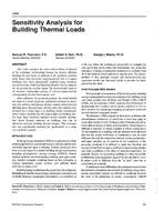 4068 — Sensitivity Analysis for Building Thermal Loads