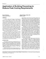 PH-97-04-1 — Application of Building Precooling to Reduce Peak Cooling Requirements