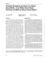 PH-97-05-2 — Thermal Breaking Systems for Metal Stud Walls—Can Metal Stud Walls Perform as Well as Wood Stud Walls?