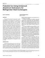 PH-97-06-2 — Potential for Using Enhanced Aluminium Extrusions for Refrigerator Heat Exchangers