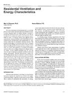 PH-97-08-4 — Residential Ventilation and Energy Characteristics