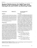 PH-97-10-1 — System Performance of a Split-Type Unit Having R-22 and R-407C as Working Fluids