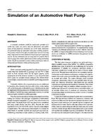 4081 — Simulation of an Automotive Heat Pump