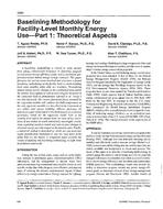 4089 — Baselining Methodology for Facility-Level Monthly Energy Use – Part 1: Theoretical Aspects