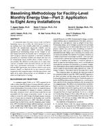 4090 — Baselining Methodology for Facility-Level Monthly Energy Use – Part 2: Application to Eight Army Installations