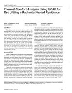 PH-97-14-3 (RP-907) — Thermal Comfort Analysis Using BCAP for Retrofitting a Radiantly Heated Residence