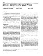 3935 — Climate Conditions for Saudi Arabia