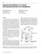 3938 — Experimental Study of a Liquid Overfeeding Window Air Conditioner