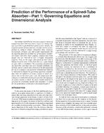 3944 — Prediction of the Performance of a Spined-Tube Absorber—Part 1: Governing Equations and Dimensional Analysis