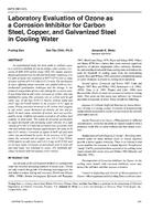 3973 (RP-747) — Laboratory Evaluation of Ozone as a Corrosion Inhibitor for Carbon, Steel, Copper and Galvanized Steel in Cooling Water