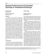 4003 — Energy Performance of Evacuated Glazings in Residential Buildings