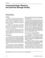 AT-96-01-2 — Commissioning a Museum and Archival Storage Facility