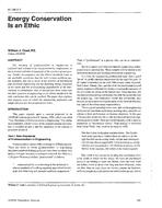 AT-96-02-1 — Energy Conservation is an Ethic