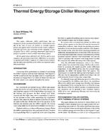 AT-96-04-3 — Thermal Energy Storage Chiller Management