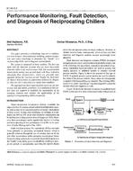 AT-96-06-2 — Performance Monitoring, Fault Detection and Diagnosis of Reciprocating Chillers