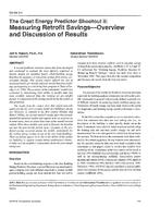SA-96-03-4 — The Great Energy Predictor Shootout II – Measuring Retrofit Savings – Overview and Discussion of Results