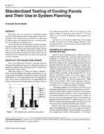 AT-96-07-1 — Standardized Testing of Cooling Panels and Their Use in System Planning