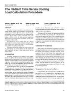 BN-97-04-4 (RP-875) — The Radiant Time Series Cooling Load Calculation Procedure