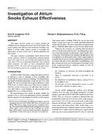 BN-97-05-1 — Investigation of Atrium Smoke Exhaust Effectiveness