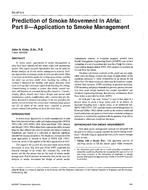 BN-97-05-3 — Prediction of Smoke Movement in Atria: Part II – Application to Smoke Management