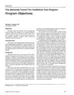 BN-97-06-2 — The Memorial Tunnel Fire Ventilation Test Program: Program Objectives